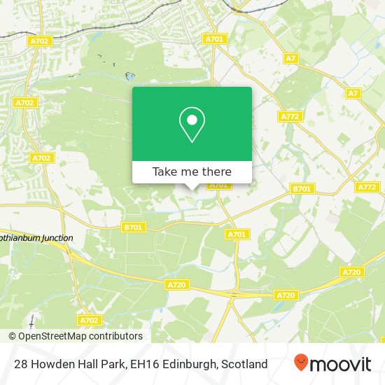28 Howden Hall Park, EH16 Edinburgh map