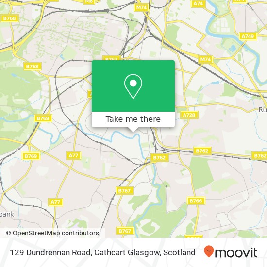 129 Dundrennan Road, Cathcart Glasgow map