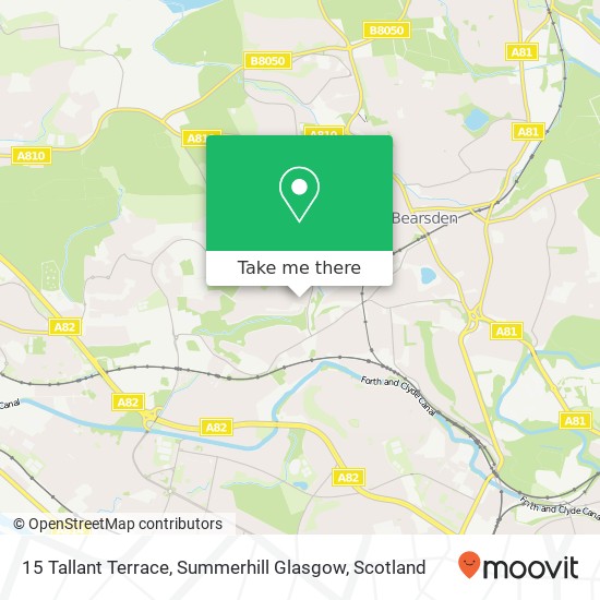 15 Tallant Terrace, Summerhill Glasgow map