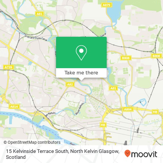 15 Kelvinside Terrace South, North Kelvin Glasgow map