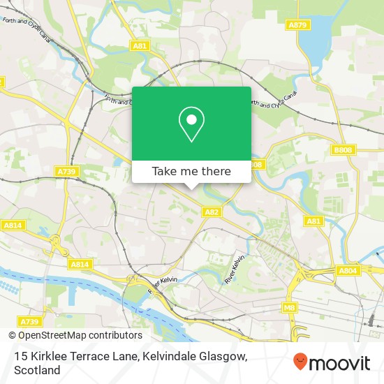 15 Kirklee Terrace Lane, Kelvindale Glasgow map