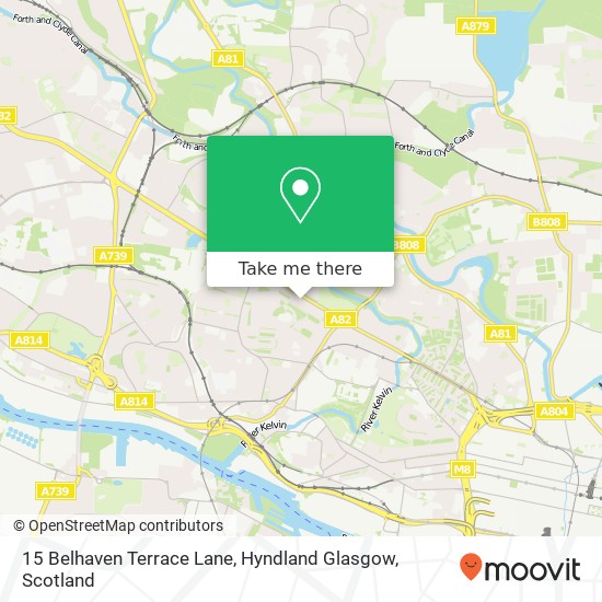 15 Belhaven Terrace Lane, Hyndland Glasgow map