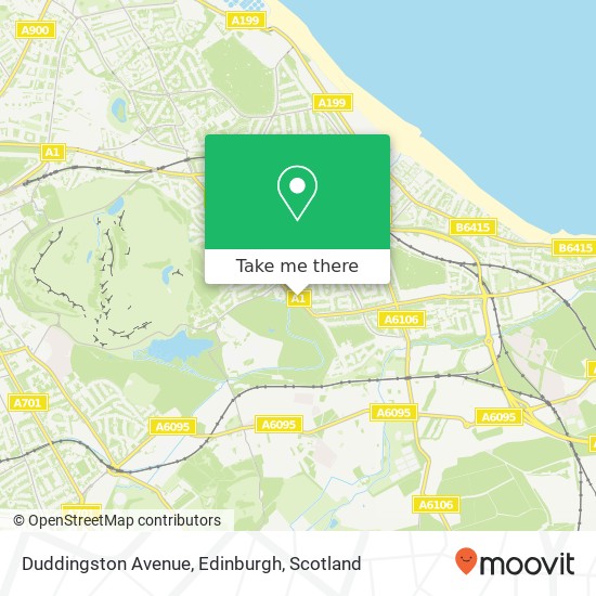 Duddingston Avenue, Edinburgh map