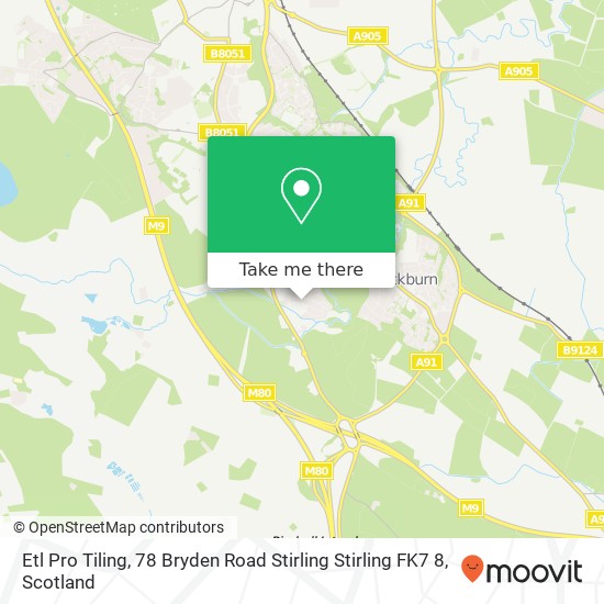 Etl Pro Tiling, 78 Bryden Road Stirling Stirling FK7 8 map