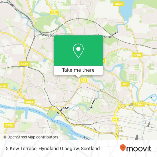 5 Kew Terrace, Hyndland Glasgow map