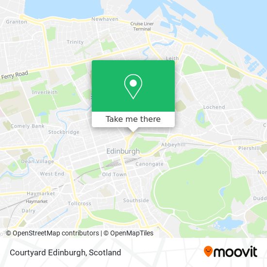 Courtyard Edinburgh map