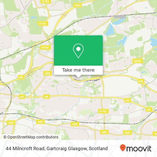 44 Milncroft Road, Gartcraig Glasgow map
