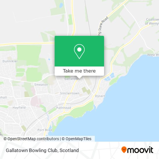 Gallatown Bowling Club map