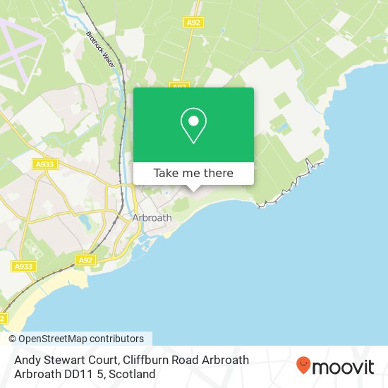 Andy Stewart Court, Cliffburn Road Arbroath Arbroath DD11 5 map