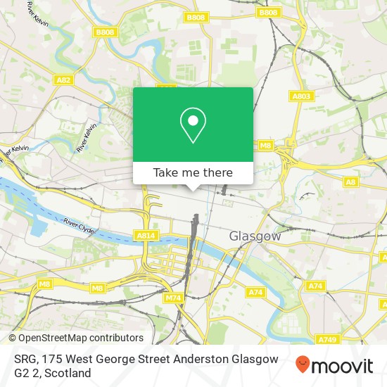 SRG, 175 West George Street Anderston Glasgow G2 2 map