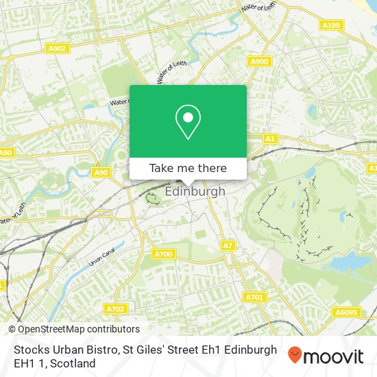 Stocks Urban Bistro, St Giles' Street Eh1 Edinburgh EH1 1 map