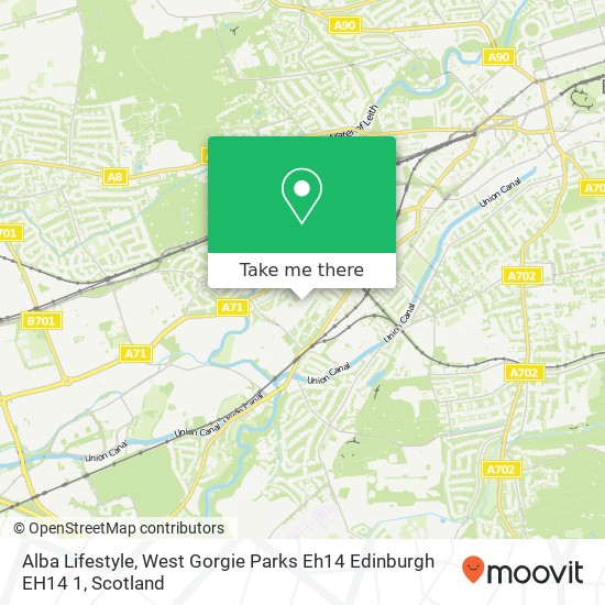 Alba Lifestyle, West Gorgie Parks Eh14 Edinburgh EH14 1 map