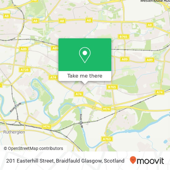 201 Easterhill Street, Braidfauld Glasgow map