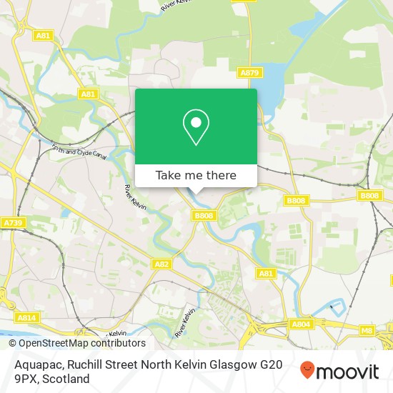 Aquapac, Ruchill Street North Kelvin Glasgow G20 9PX map