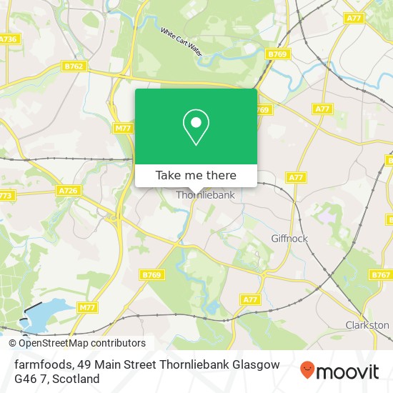 farmfoods, 49 Main Street Thornliebank Glasgow G46 7 map