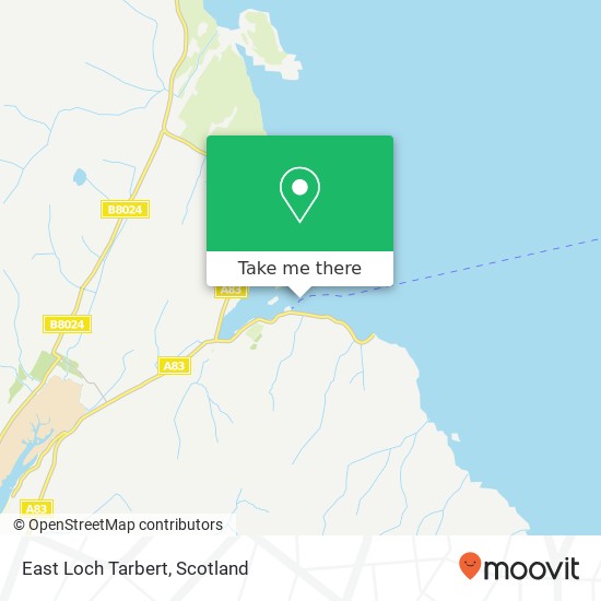 East Loch Tarbert map