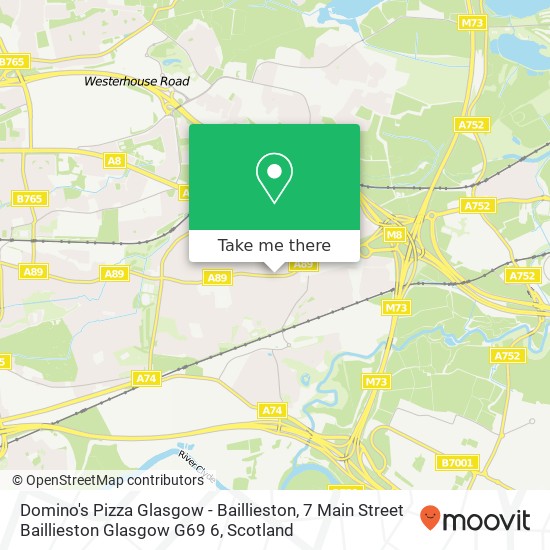 Domino's Pizza Glasgow - Baillieston, 7 Main Street Baillieston Glasgow G69 6 map