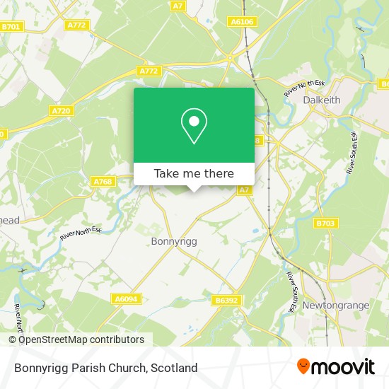 Bonnyrigg Parish Church map