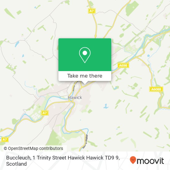 Buccleuch, 1 Trinity Street Hawick Hawick TD9 9 map