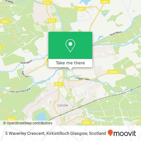 5 Waverley Crescent, Kirkintilloch Glasgow map