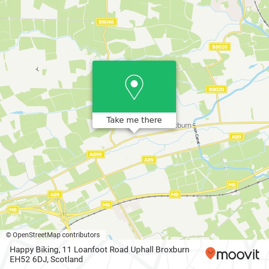 Happy Biking, 11 Loanfoot Road Uphall Broxburn EH52 6DJ map