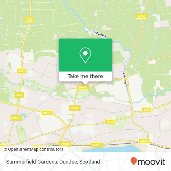 Summerfield Gardens, Dundee map