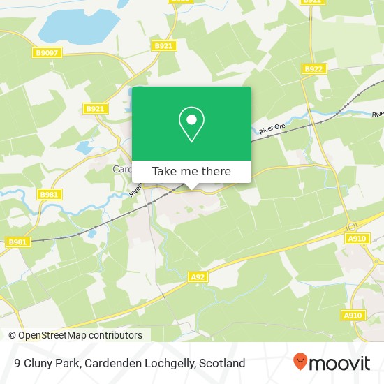 9 Cluny Park, Cardenden Lochgelly map