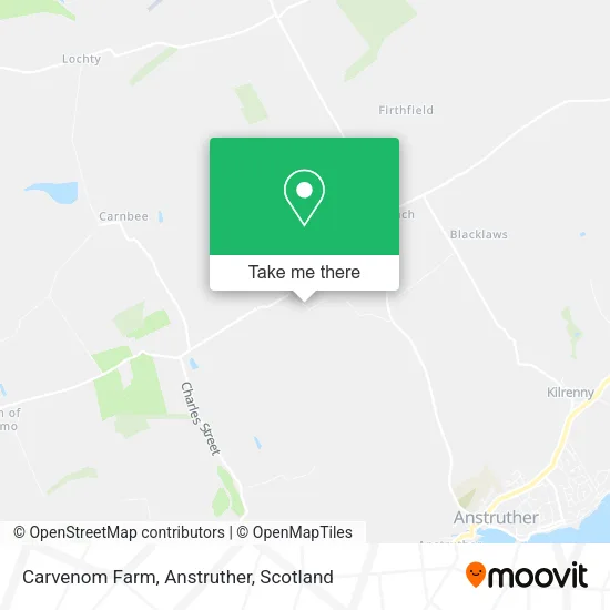 Carvenom Farm, Anstruther map