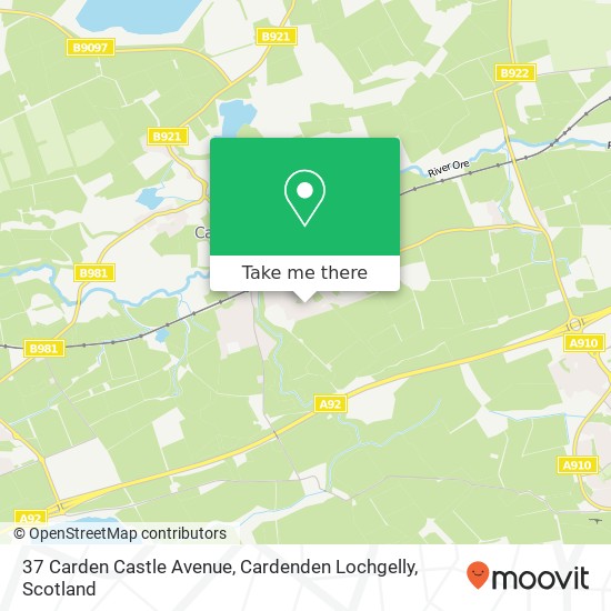 37 Carden Castle Avenue, Cardenden Lochgelly map