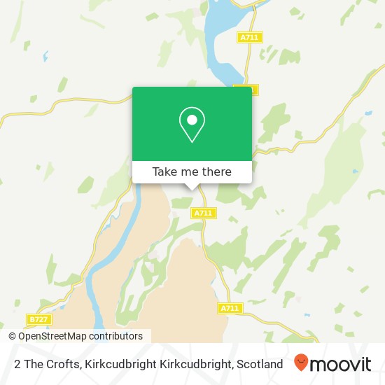 2 The Crofts, Kirkcudbright Kirkcudbright map