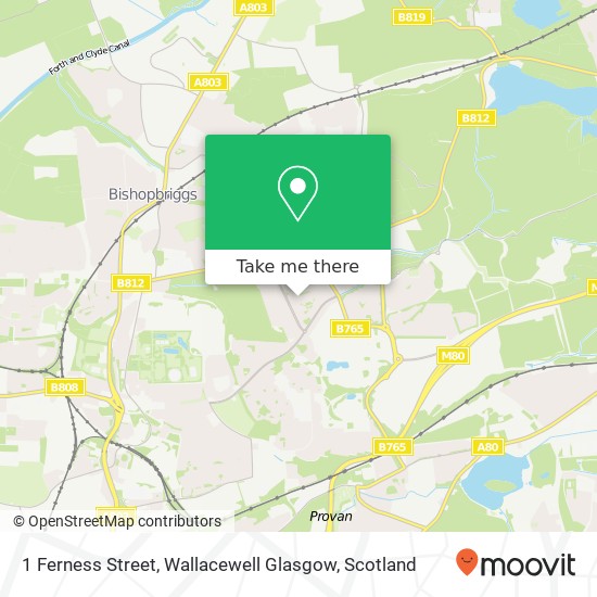1 Ferness Street, Wallacewell Glasgow map
