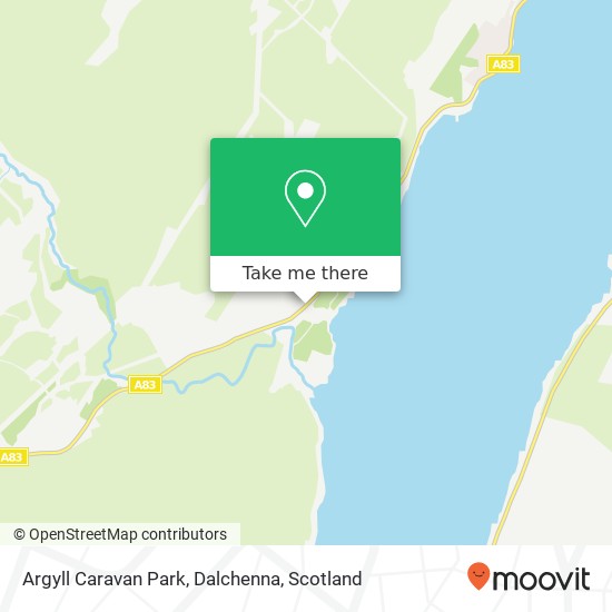 Argyll Caravan Park, Dalchenna map