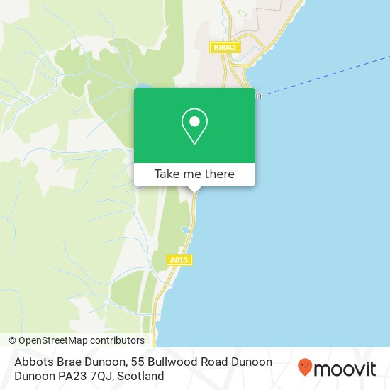 Abbots Brae Dunoon, 55 Bullwood Road Dunoon Dunoon PA23 7QJ map