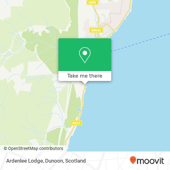 Ardenlee Lodge, Dunoon map