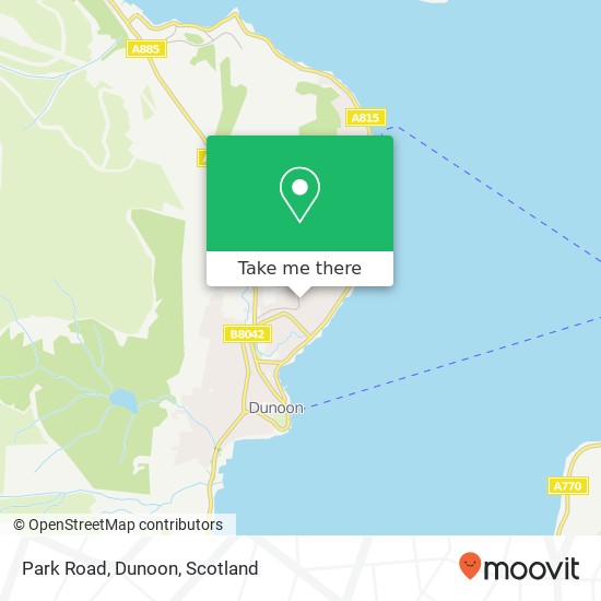 Park Road, Dunoon map