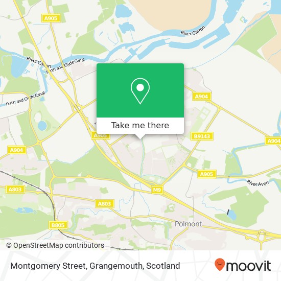 Montgomery Street, Grangemouth map