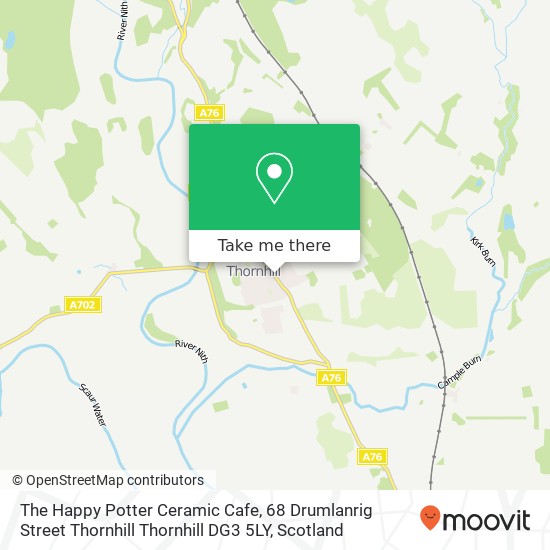 The Happy Potter Ceramic Cafe, 68 Drumlanrig Street Thornhill Thornhill DG3 5LY map