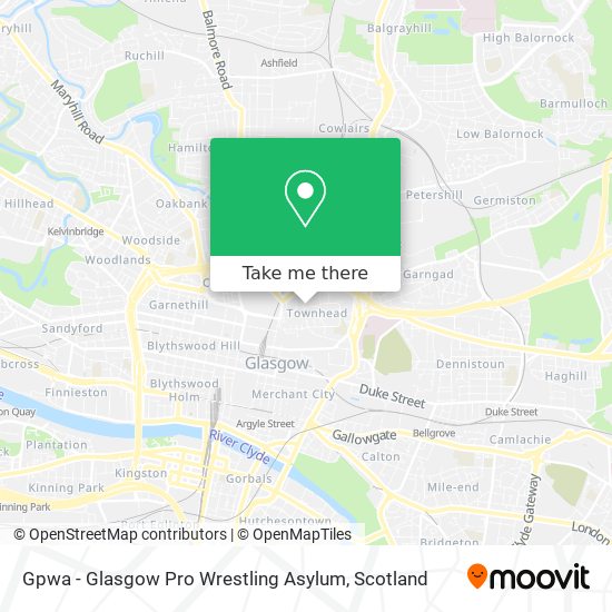 Gpwa - Glasgow Pro Wrestling Asylum map
