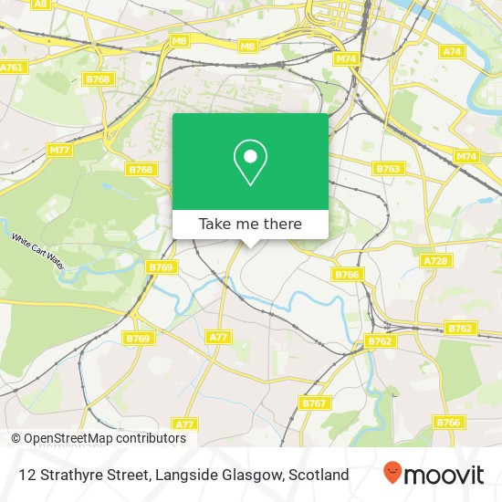 12 Strathyre Street, Langside Glasgow map