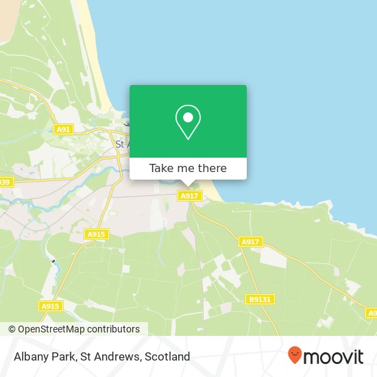 Albany Park, St Andrews map