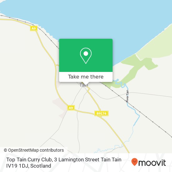 Top Tain Curry Club, 3 Lamington Street Tain Tain IV19 1DJ map