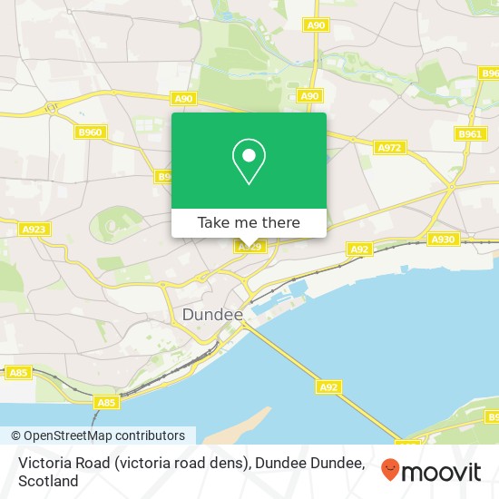 Victoria Road (victoria road dens), Dundee Dundee map