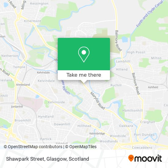 Shawpark Street, Glasgow map