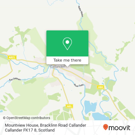 Mountview House, Bracklinn Road Callander Callander FK17 8 map