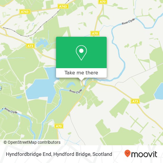 Hyndfordbridge End, Hyndford Bridge map