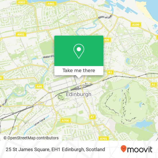 25 St James Square, EH1 Edinburgh map