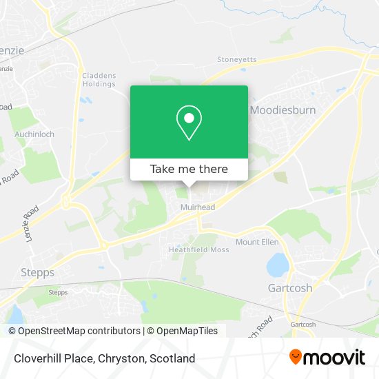 Cloverhill Place, Chryston map