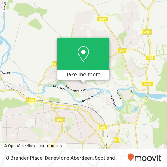 8 Brander Place, Danestone Aberdeen map