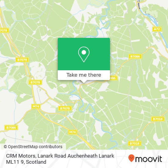 CRM Motors, Lanark Road Auchenheath Lanark ML11 9 map