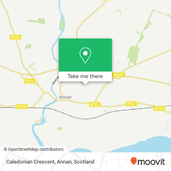 Caledonian Crescent, Annan map
